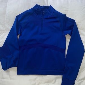 PINK cropped workout zip up